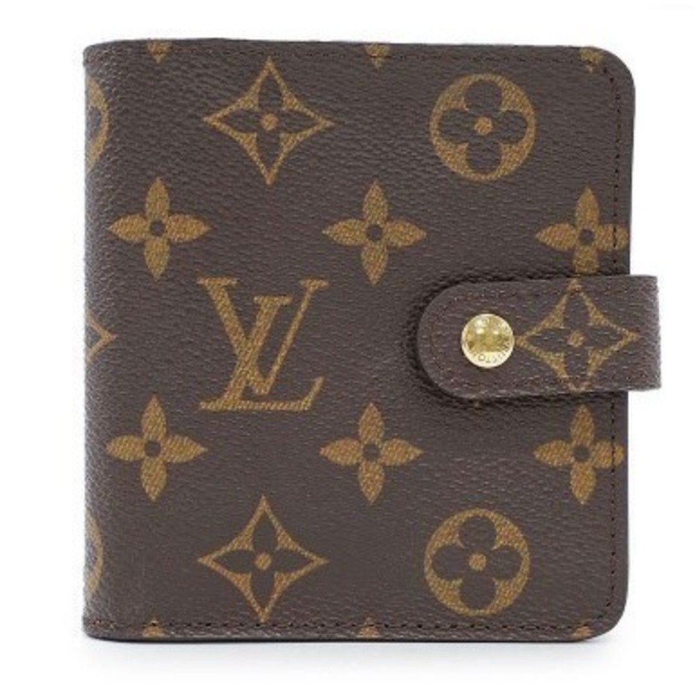 Louis Vuitton Compact Zip Bi-fold Wallet Monogram Brown